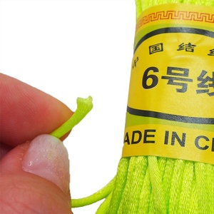 Pulsera de cordón de macramé con nudo chino a la moda, cuerda trenzada, abalorios de borlas DIY, hilo de cordón de nailon de 2,0mm - Product Image 3