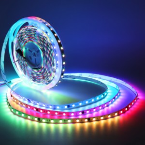 Programmable 24V RGB <strong>LED</strong> Strip 5050 SMD 60 <strong>LEDs</strong>/m <strong>SM16703</strong> WS2811 WS2812 WS2812B WS2813 APA102 Addressable Pixels 10mm <strong>Led</strong> Strip - Product Image 1
