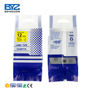 Boyeezon Băng Dán Nhãn Màu Đen Trên Màu Vàng 12Mm 8M TZ-631 Máy In Nhãn Brother Túi Nhựa Ruy Băng Máy In Tương Thích 2 Năm 12Mm * 8M - Product Image 3