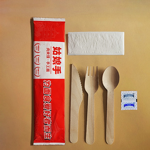 食器パッキングマシン4 in 1カトラリーセットマシンパッキング箸つまようじ塩コショウセットパッキングマシン - Product Image 3