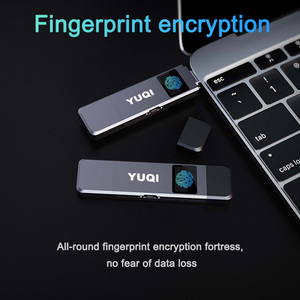 指纹加密固态usb存储器128gb usb存储器3.0生物识别信息安全记忆棒usb - Product Image 4