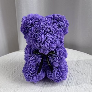 Sevgililer günü kız arkadaşı hediyeler ebedi çiçek pe gül oyuncak ayı el yapımı anneler günü hediyeleri kutusu ile gül ayılar hediye - Product Image 6