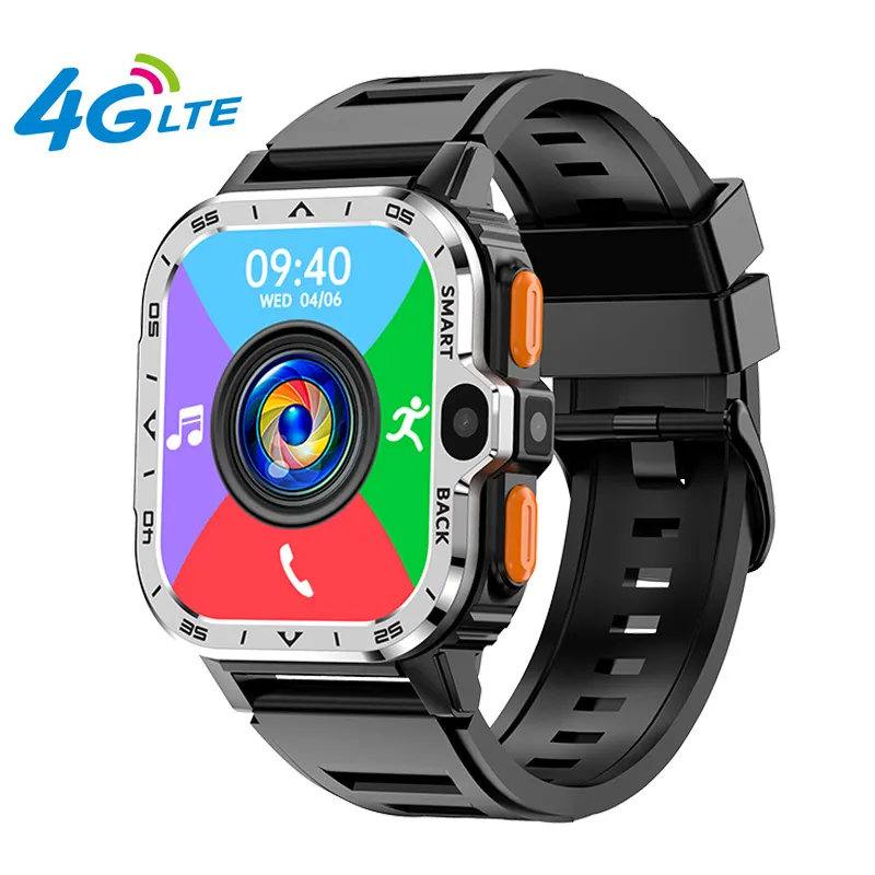 2024 Hoge Kwaliteit Pgd Smartwatch 2.03 Inch Dual Hd Camera Gps Tracker Wifi 8.1 Android Horloge Met Sim Kaart Slot 4G Smart Watch