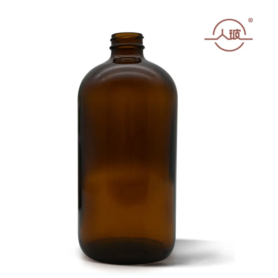 500 мл коричневая/кофейная/Янтарная стеклянная бутылка с реагентом на заказ