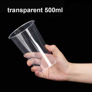 Custom Logo Disposable Plastic U <strong>Cups</strong> 500ml 600ml 700ml Single Wall Style for Milk Tea and Smoothie Packaging Clear Smooth - Product Image 4