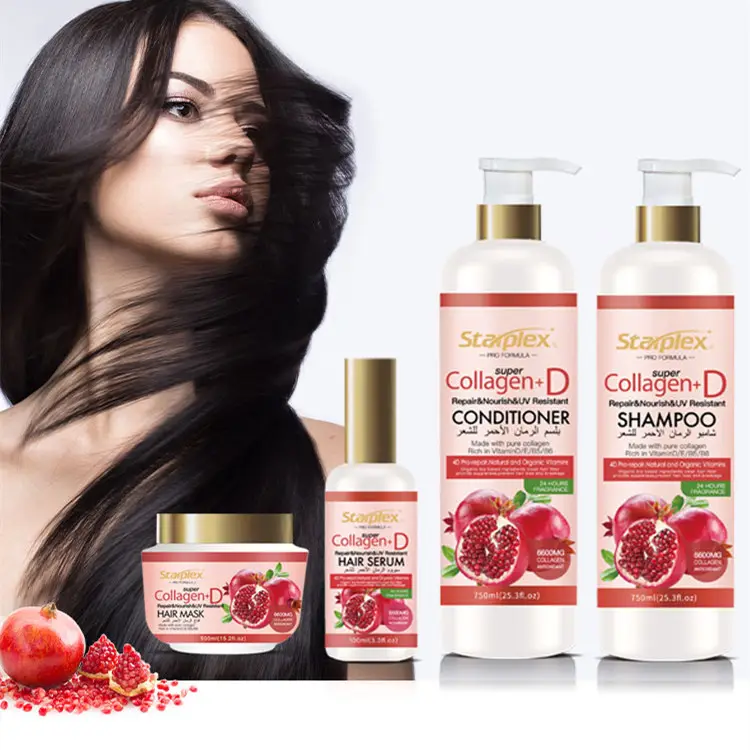 Starplex Natuurlijke Vegan Fruit Organische Milde Hydraterende Haar Reparatie Collageen Shampoo En Conditioner