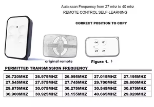 Neue Niederfrequenz 27 ~ 40 MHz Fernbedienung Garagentor Duplikator Wasserdichte Kunststoff fernbedienung für Garagentor Festcode - Product Image 6
