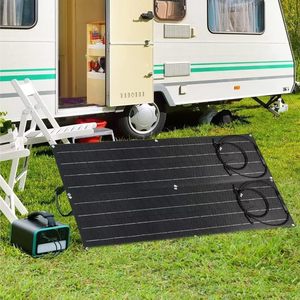 Ahony 2 cái Bảng điều khiển năng lượng mặt trời etfe siêu mỏng 50W Bộ điều khiển đơn tinh thể linh hoạt 2x50w 12V-24V 40A hiệu quả 25.8% - Product Image 2