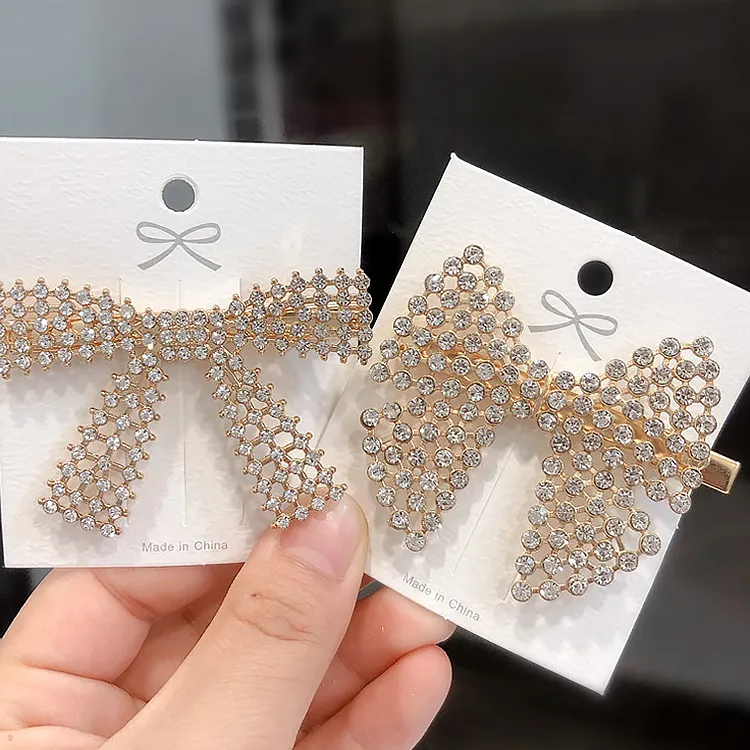 Custom Private Logo Design Hairs Clip Accessories Packing Cards Hair Bow Card Holder Display Stand For Store Hair Display Card