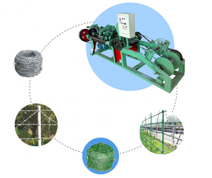 Nhà cung cấp vàng CNC tốc độ cao Đôi Dây tích cực và tiêu cực xoắn dây thép gai máy làm với Chuỗi liên kết hàng rào máy - Product Image 4