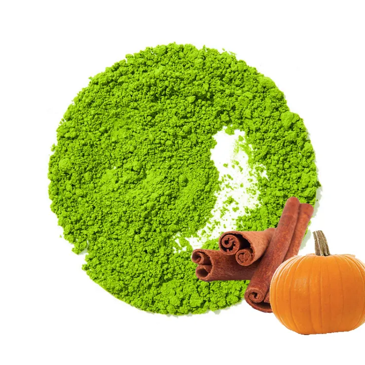 Chinese Bulk Matcha Pumpkin & Cinnamon Sabor Matcha Chá Verde Em Pó Para Bebidas e Cozimento