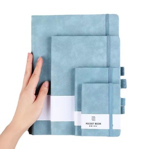 A7a6a5 Business simple Notebook puede imprimir logo Student Memo Correa de cuero suave mini Notebook
