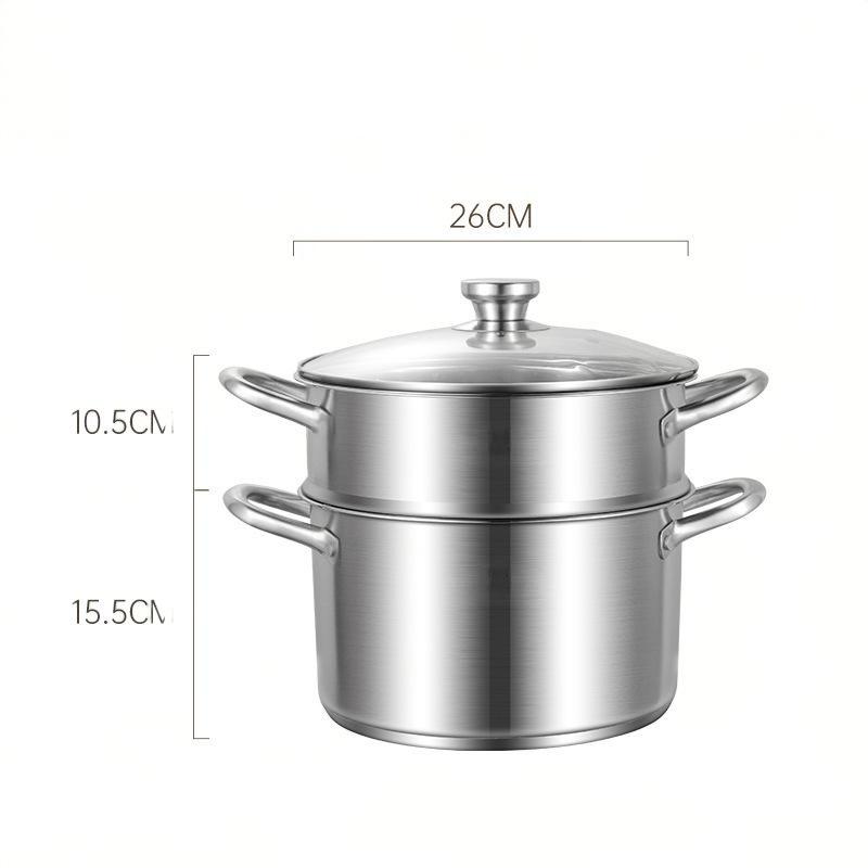 26cm/With a steaming grid