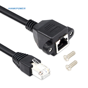 RJ45 Cat5 maschio a femmina LAN Ethernet rete Cat 5e pannello cavo di montaggio per la rete e il Computer - Product Image 2