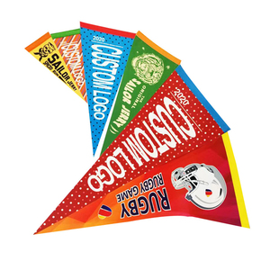 Customized Felt Pennant Triangle <strong>Flags</strong> Camping Pennant <strong>Cheer</strong> Leading High School Vintage Sports Team University Pennant <strong>Flag</strong> - Product Image 1