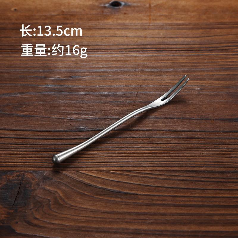 Fruit fork (retro snowflake sand design)