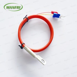 Sensor de temperatura Ring Lug PT 100 PT1000 con conector de terminal en forma de U de 2 cables y cable de PVC de 300mm para automóviles - Product Image 1