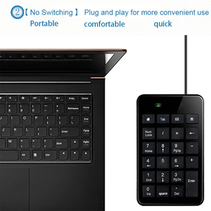 Precio de fábrica Mini 23 teclas con cable USB Teclado numérico Delgado Logotipo personalizado Teclado de oficina y juegos