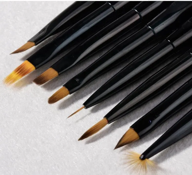 اليابانية مسمار فرشاة فنية مجموعة 12 مجموعة كاملة من عادة تستخدم قلم جاف للرسم قلم رسم العلاج بالضوء الدانتيل التظليل ديزي فرشاة القلم