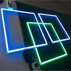 LED屋内スリムLEDパネルライトLED表面実装パネルライトLEDパネルライト広告用 - Product Image 1