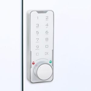 High Security Numeric Keypad Lock with Master <strong>Key</strong> Combination Polished Finish for Office Cabinets Gym Lockers - Product Image 2