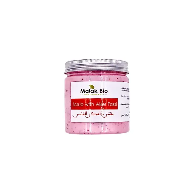 Body Scrub With Cosmetic aker fassi powder cream beauty for face and skin 100% organic products 200 gr