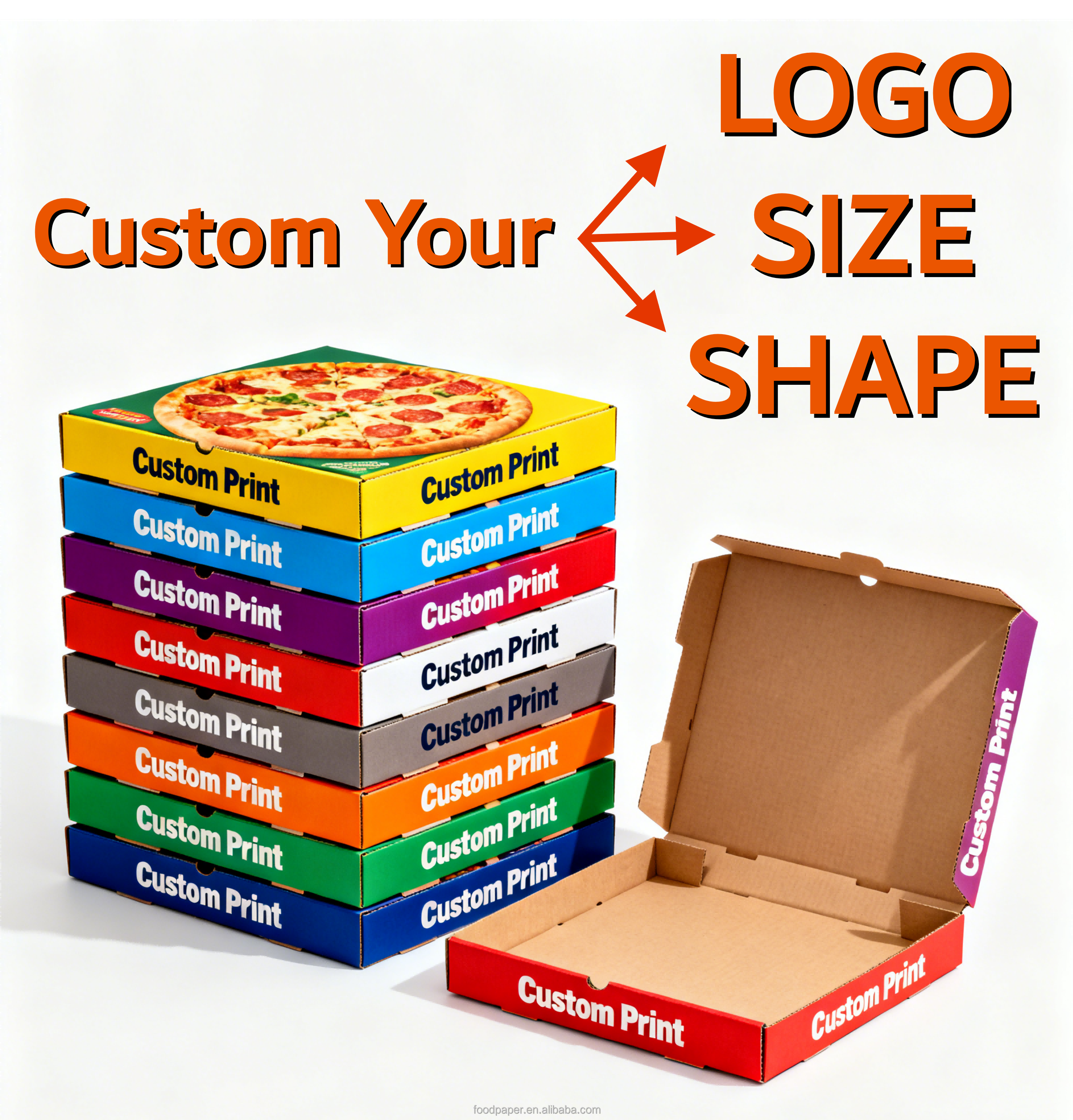 Marrone Kraft/Bianco