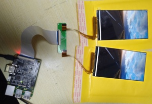 Raspberry PiおよびGPIOコネクタで動作する5VUSBを搭載した2160x3840 4K LCD HDM-DSIモジュール