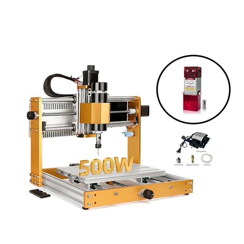 Nuovo CNC 3018 Plus 3018 Pro Max V2.0 500W Desktop Wood CNC Router Engraver Kit 52MM supporto mandrino Nema17 motori passo-passo