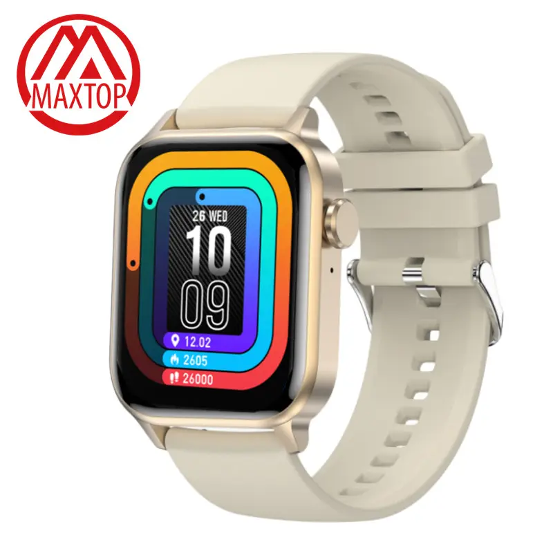 Maxtop relógios masculino, relógio de pulso touch para celular relógio inteligente fitness à prova d' água