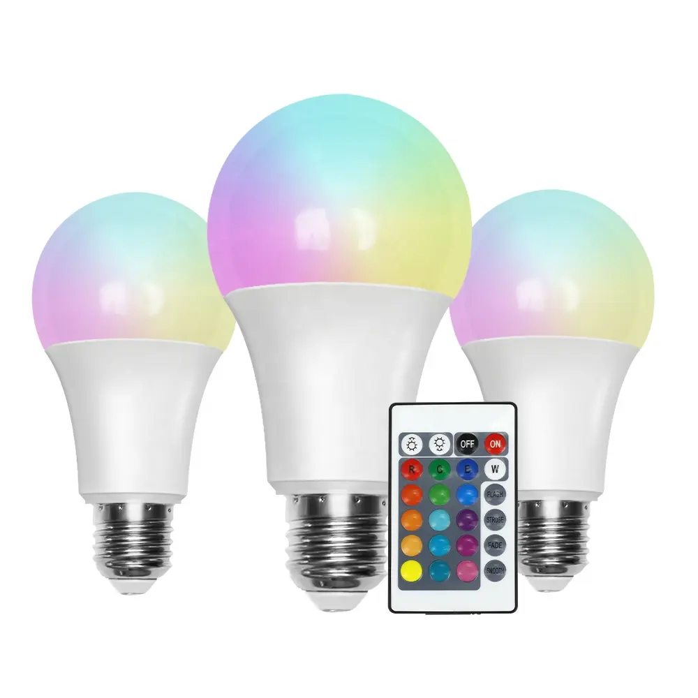 Prezzo di fabbrica E27 B22 3w 5w 7w 10w Rgb Led lampadina Smd Smart cambia colore led Lihgt lampadina con telecomando