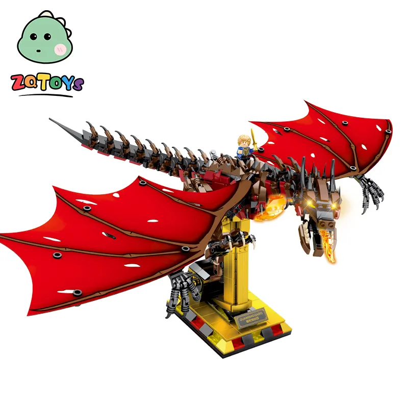 Zhiqu Toys 13003 Fantasy Dragon Puzzle Kleine Partikel zusammen gebaut Baustein Modell Kinder Baustein Spielzeug Set Kunststoff Unisex