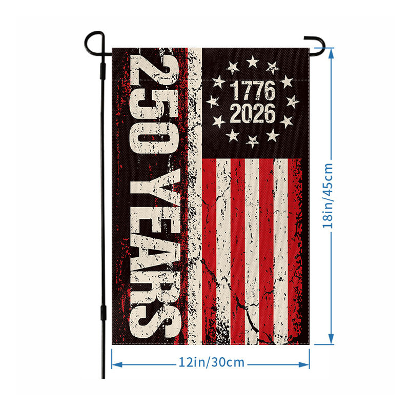 Bandera de jardín de tela de poliéster 3045cm-250hy-s003