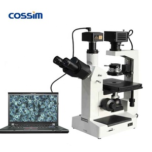 Barato invertida Trinocular microscopio biológico con microscopio Digital cámara para vivir de cultivo celular - Product Image 2