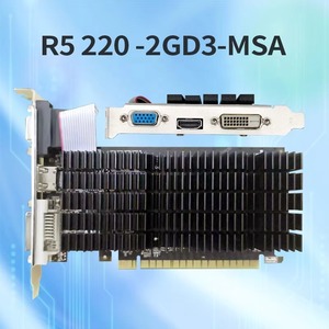 Factory Direct R5 220 DDR3 2GB 64bits PC <strong>Computer</strong> GPU Graphics Card New Office Gaming Video Cards <strong>DVI</strong> <strong>Output</strong> Fan for Desktop - Product Image 6