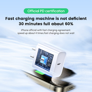 UGREEN 20W usb-c电源适配器C型壁式充电器20W PD USB C充电器块组，带适用于iPhone 15的USB C电缆 - Product Image 2