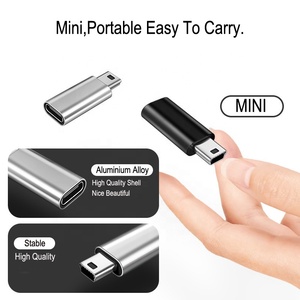 优质批发迷你USB公到USB C型母转换器适配器 - Product Image 4