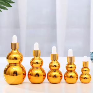 ขวดแก้วใส่น้ำมันหอมระเหยแบบปรับได้ขวดไวน์ทรงน้ำเต้าคู่2cl 1CL สีไม่เหมือนใคร - Product Image 4