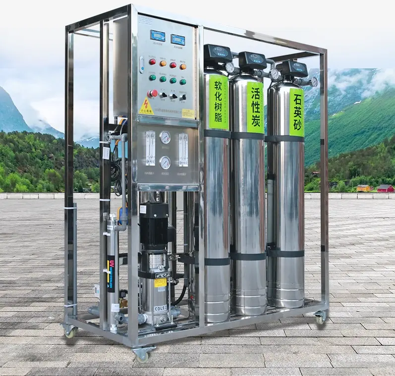 500l/H Automatische Gedemineraliseerd Omgekeerde Osmose Zuiver Water Apparatuur Waterzuiveraar Zacht Water Apparatuur Fabrikant