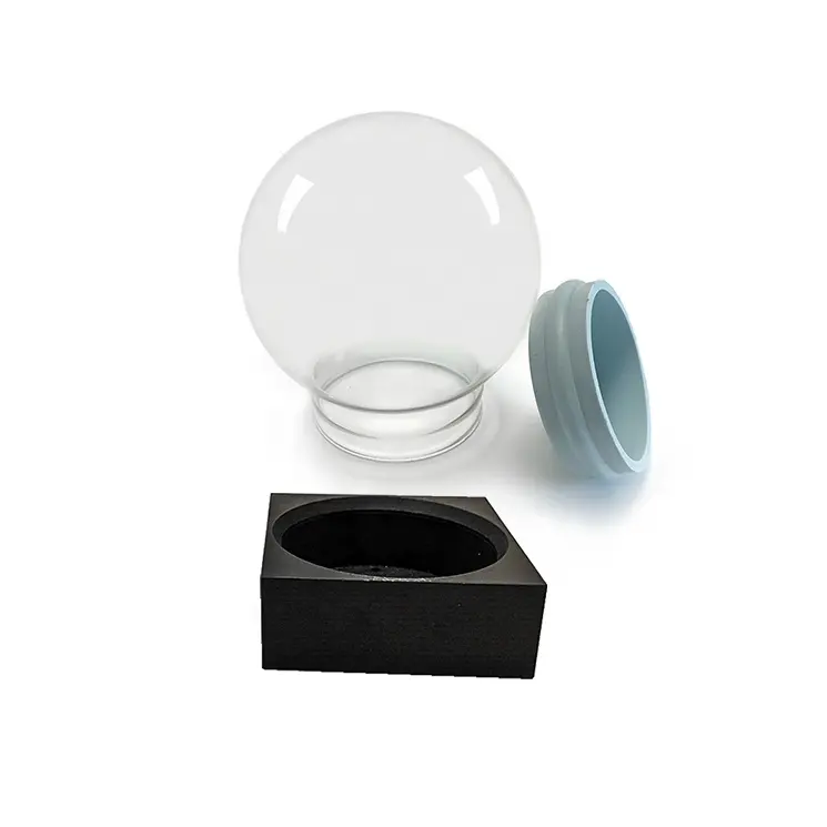 35/45/55/65/80/100/120/150/180/200 Benutzer definierte Glaskugel Schneekugel leer für DIY-Geschenke