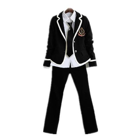 Style noir pour hommes avec badge exquis