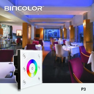 P3 + T3 высококачественный настенный беспроводной Rgb сменный цвет сенсорный светодиодный контроллер Rf Led Rgb контроллер полосы - Product Image 3