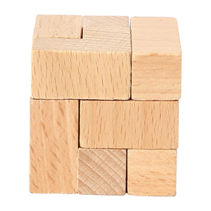 Soma Cube Sồi Gỗ 3D Câu Đố Tự Làm Giáo Dục Đồ Chơi Ma Thuật Bảy Phần Xây Dựng Khối Trò Chơi Cho Trẻ Em tuổi từ 5-7 Năm - Product Image 3