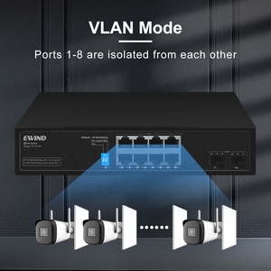 10 Port Gigabit anahtarı 1000Mbps POE anahtarı Power Over Ethernet kamera akıllı POE ağ 2 SFP Uplink portu ile - Product Image 4