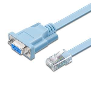DB9 to <strong>RJ45</strong> connector cable D-Sub 9 pin RS232 serial port LAN Ethernet Adapter router configuration wire connector vga cable - Product Image 1