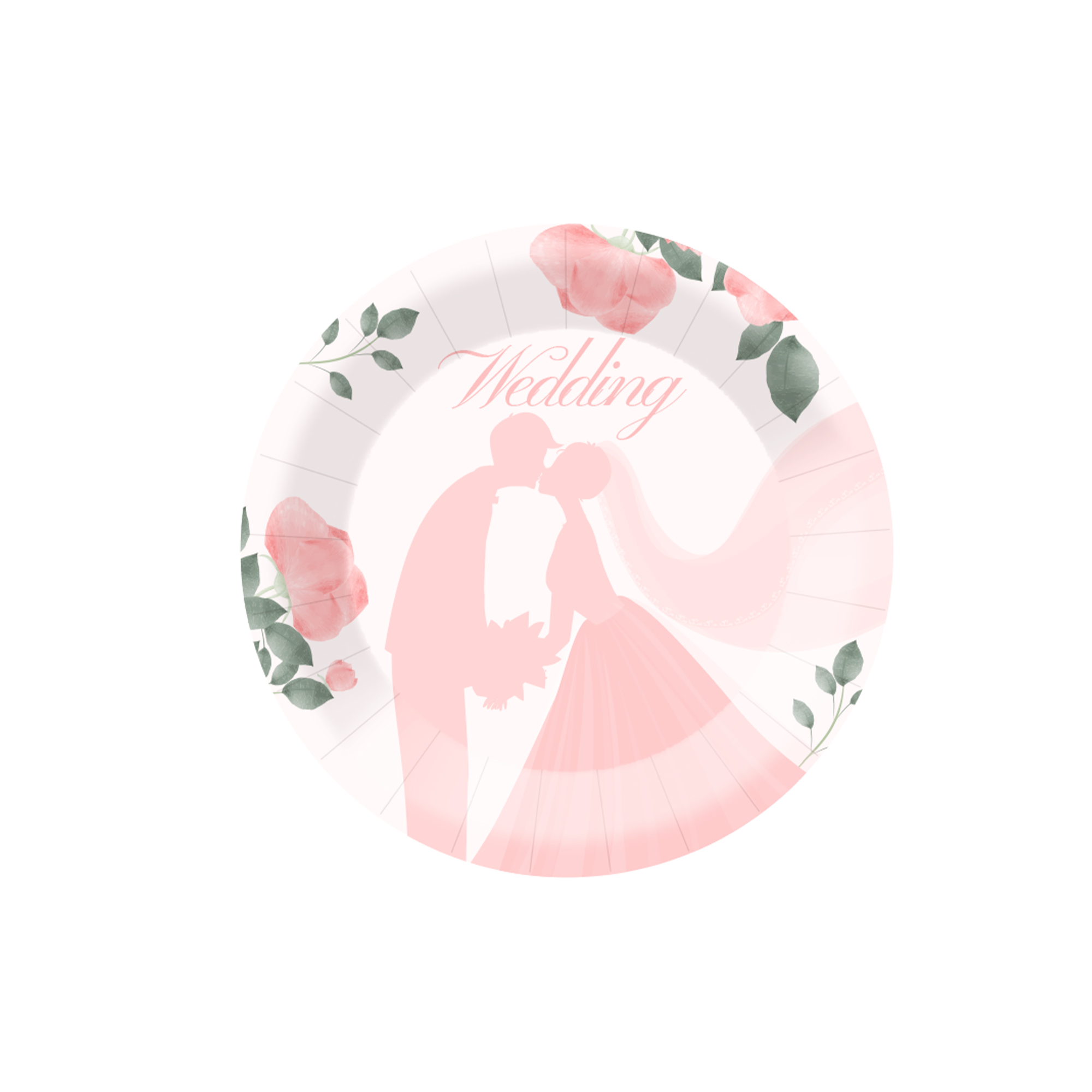 Plato de papel de 7 pulgadas * 8 piezas