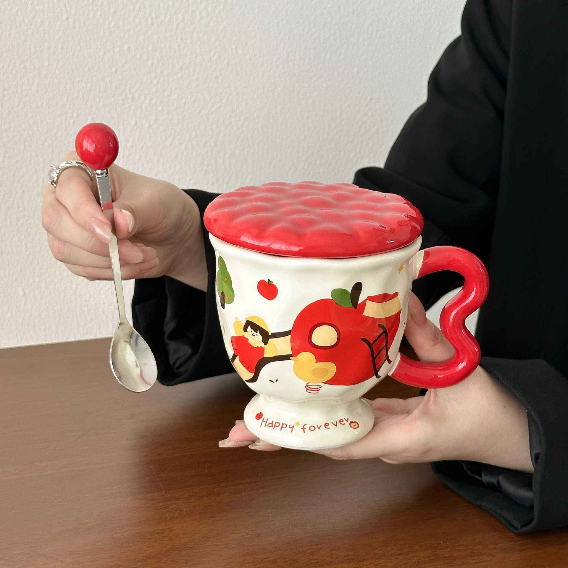 สไลด์เกิร์ล (ฝาถ้วย ช้อน)