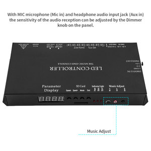 T8K Music DMX Console Programmier barer adressierbarer SPI-LED-Controller für WS2811 WS2812B WS2813 WS2815 SK6812 RGBW-LED-Streifen
