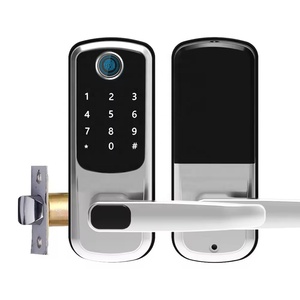2024 yeni Dsymbol ttlock Tuya parmak izi kapı kilit elektron anahtar kart şifre tuş takımı anahtarsız giriş kapı kolu topuzu akıllı kilit - Product Image 1