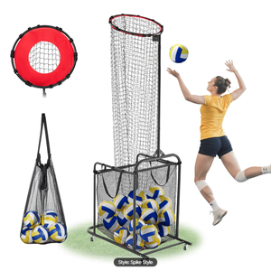 Volleybal Setter Trainingsuitrusting Volleybal Setting Trainer Volleybal Setter <span class=keywords><strong>Net</strong></span> Met 2 Doel Hoepel Maat 5 Hoek - Product Image 4
